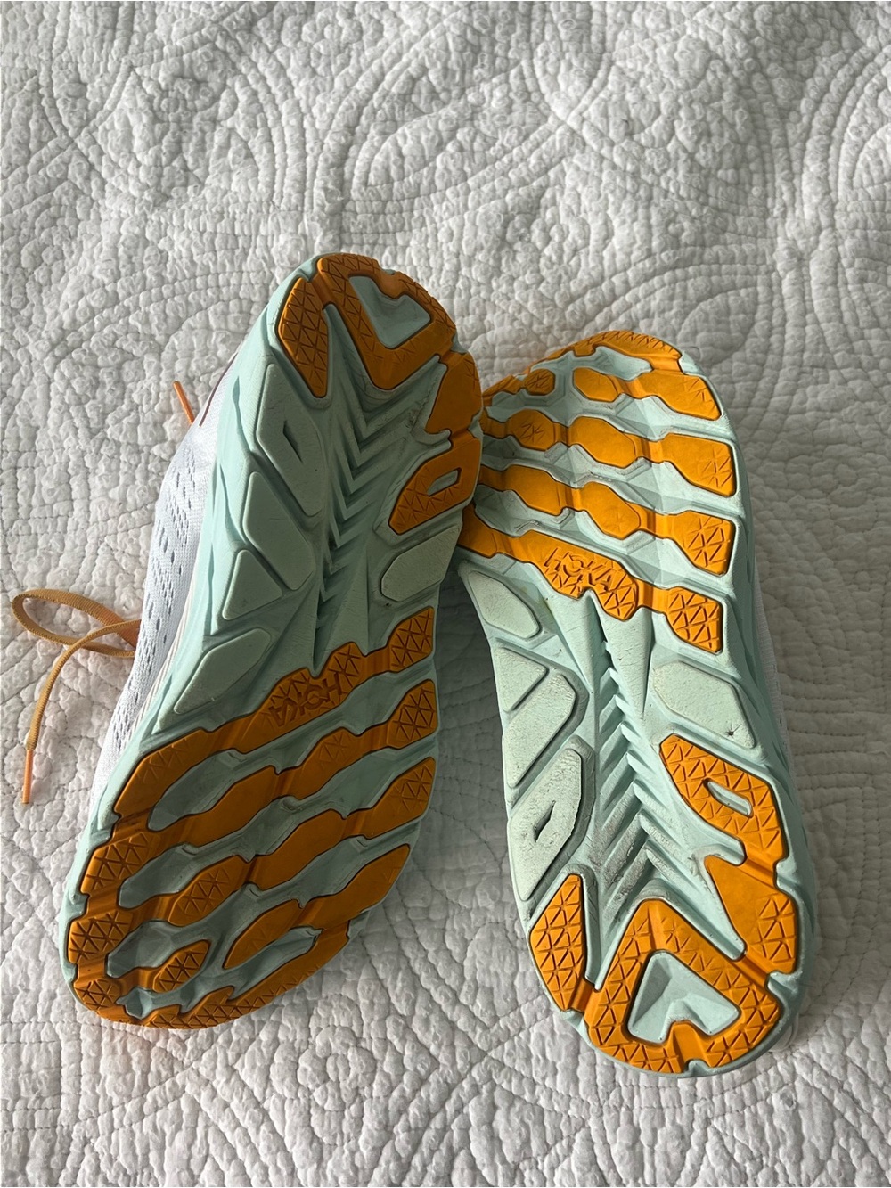 Hoka One One Clifton 8 Blanc de Blanc Purple Seafoam Size 8 - Picture 6 of 8